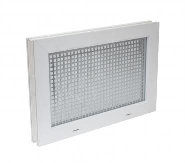 Kellerfenster weiss 60 x 50 cm Isolierverglasung 3.3 incl. Schutzgitter, Insektenschutz, 4 Fensterbauschrauben